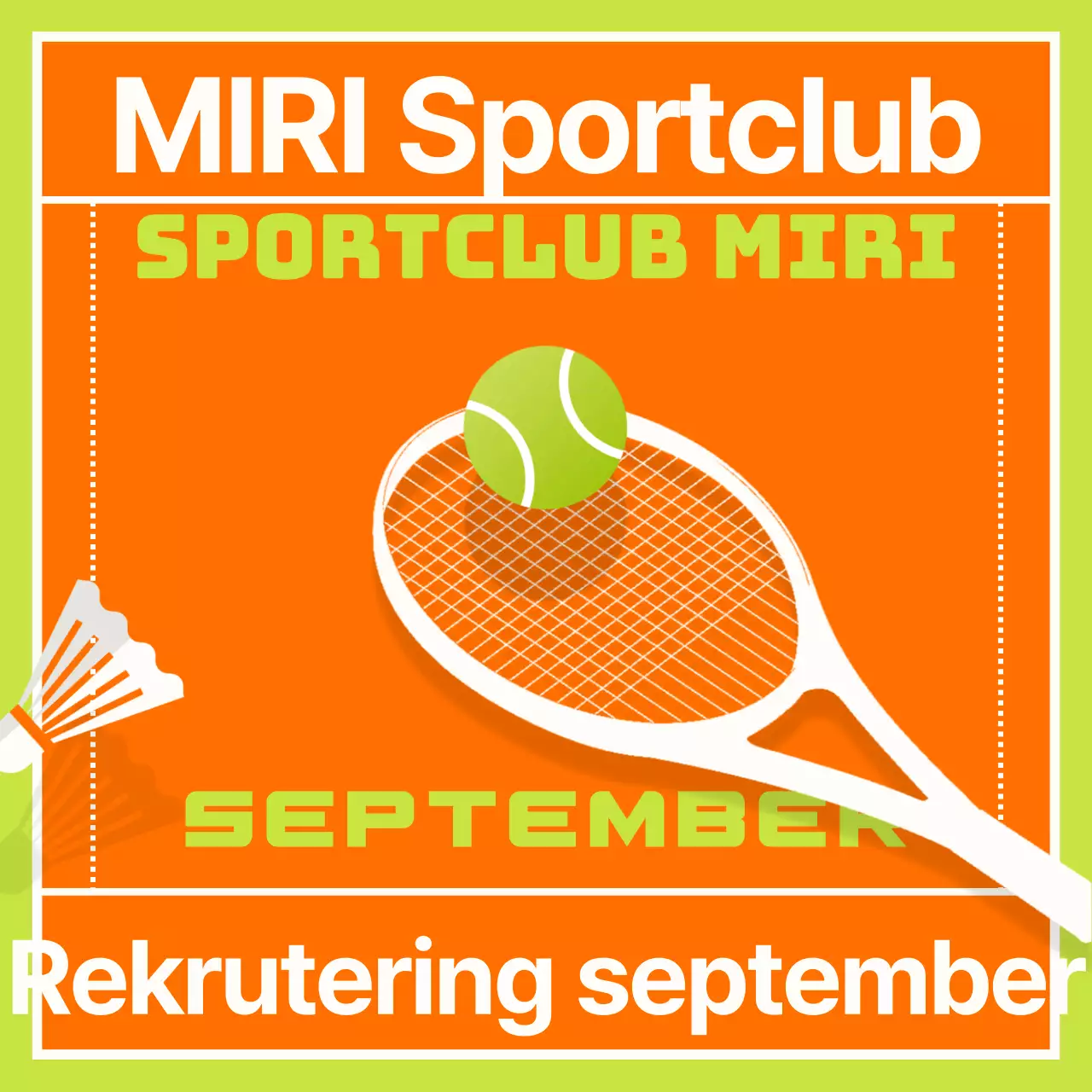 Lidmaatschap promoten met een oranje, modern sportcentrum