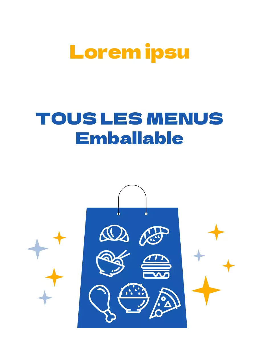 Concept illustré en bleu et jaune pour guider la distanciation et l'emballage