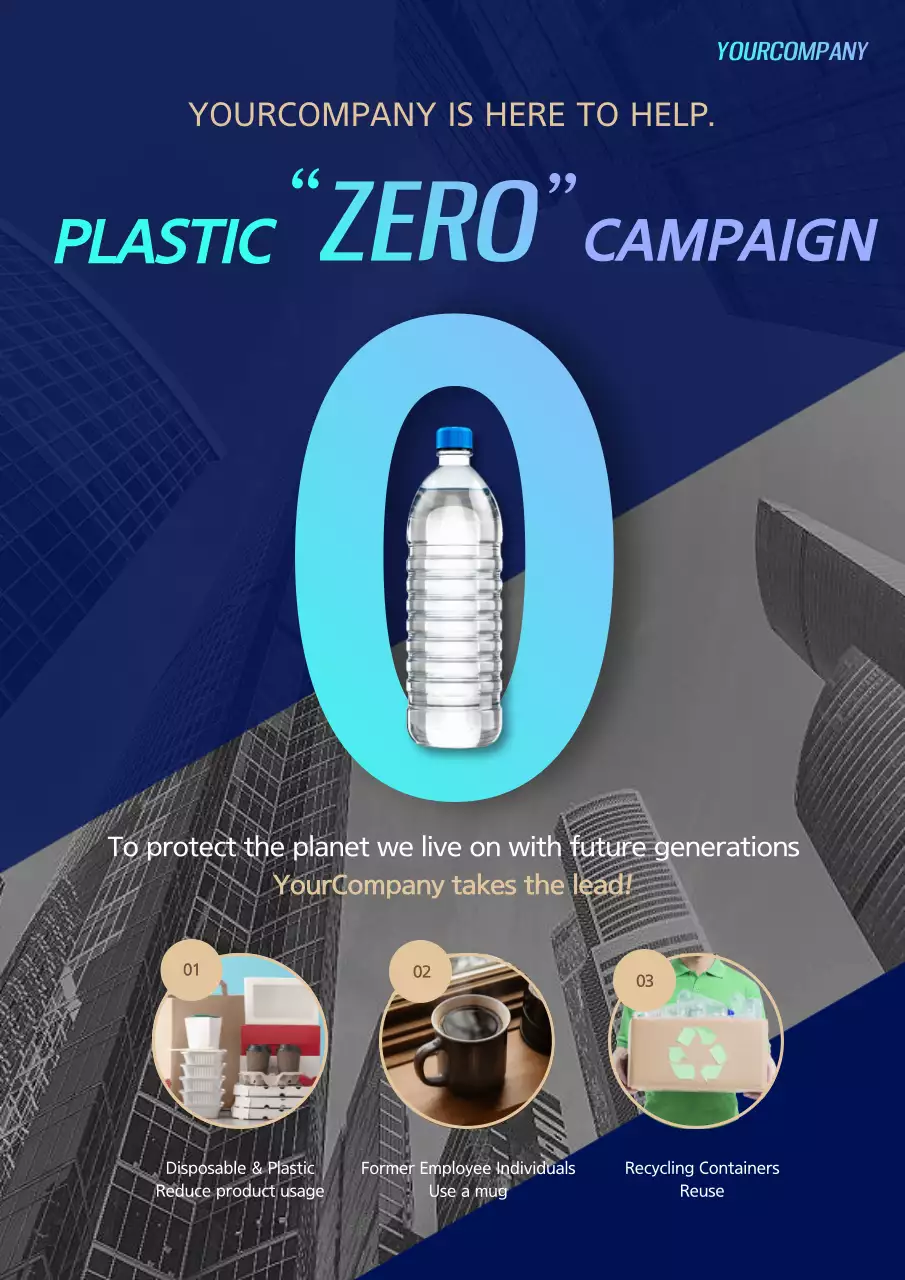 Navy blue light blue environmental corporate theme