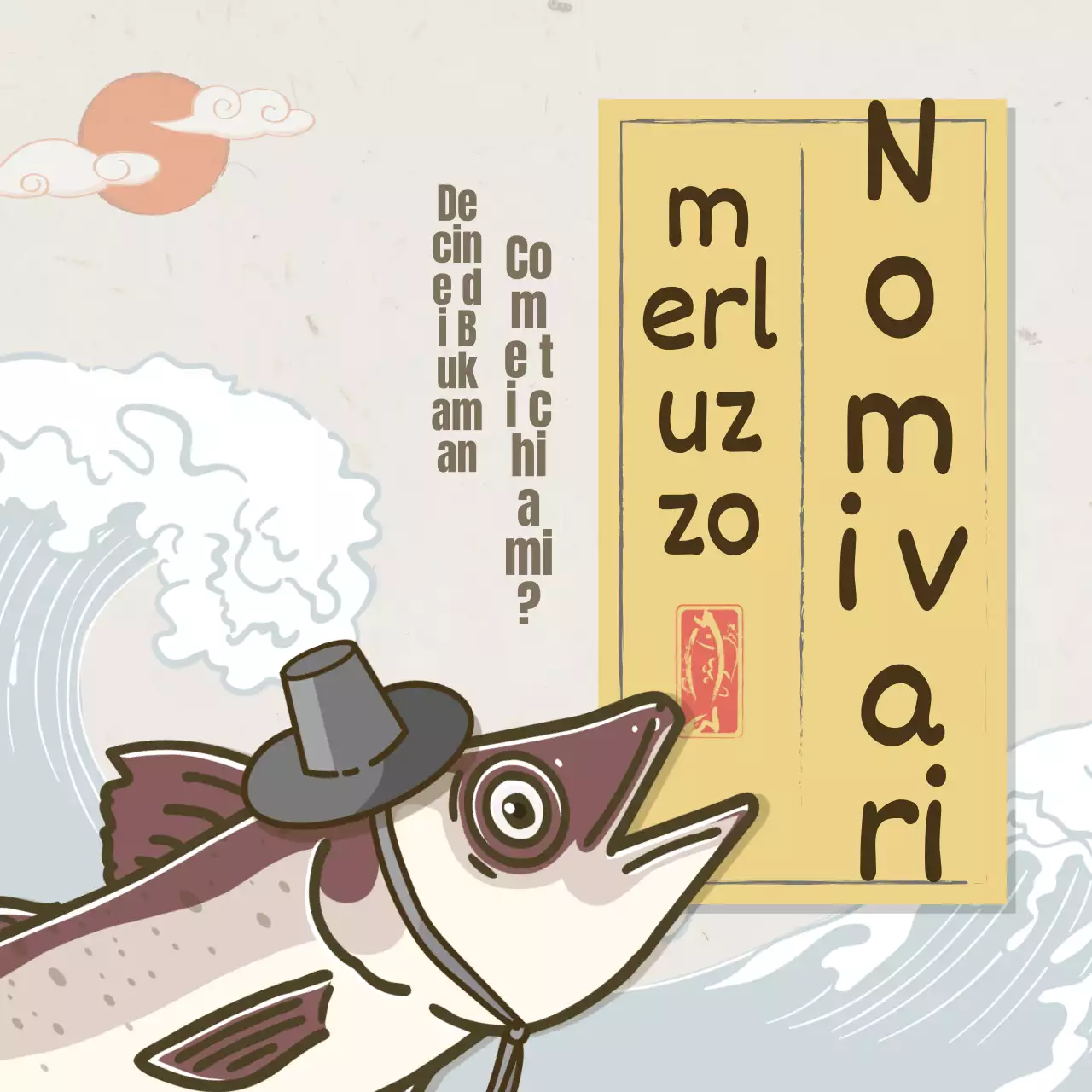 Un concetto tradizionale di vecchio stampo in marrone e albicocca