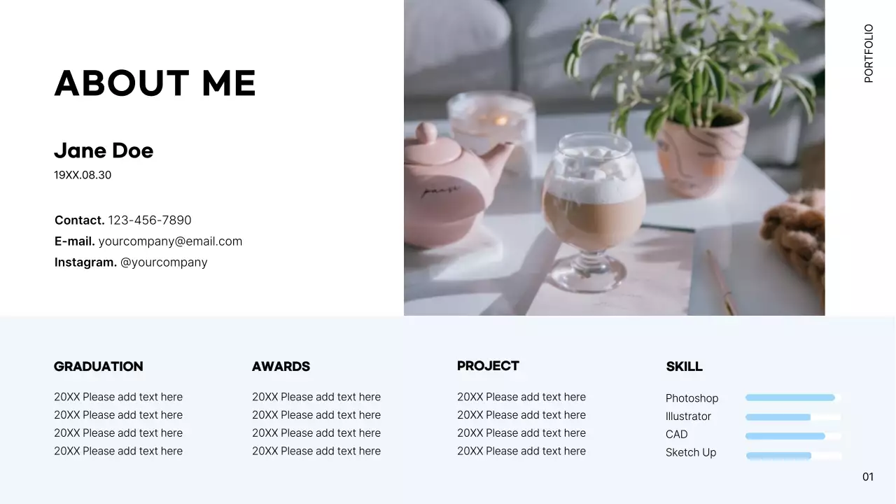 White Modern Interior Portfolio Presentation