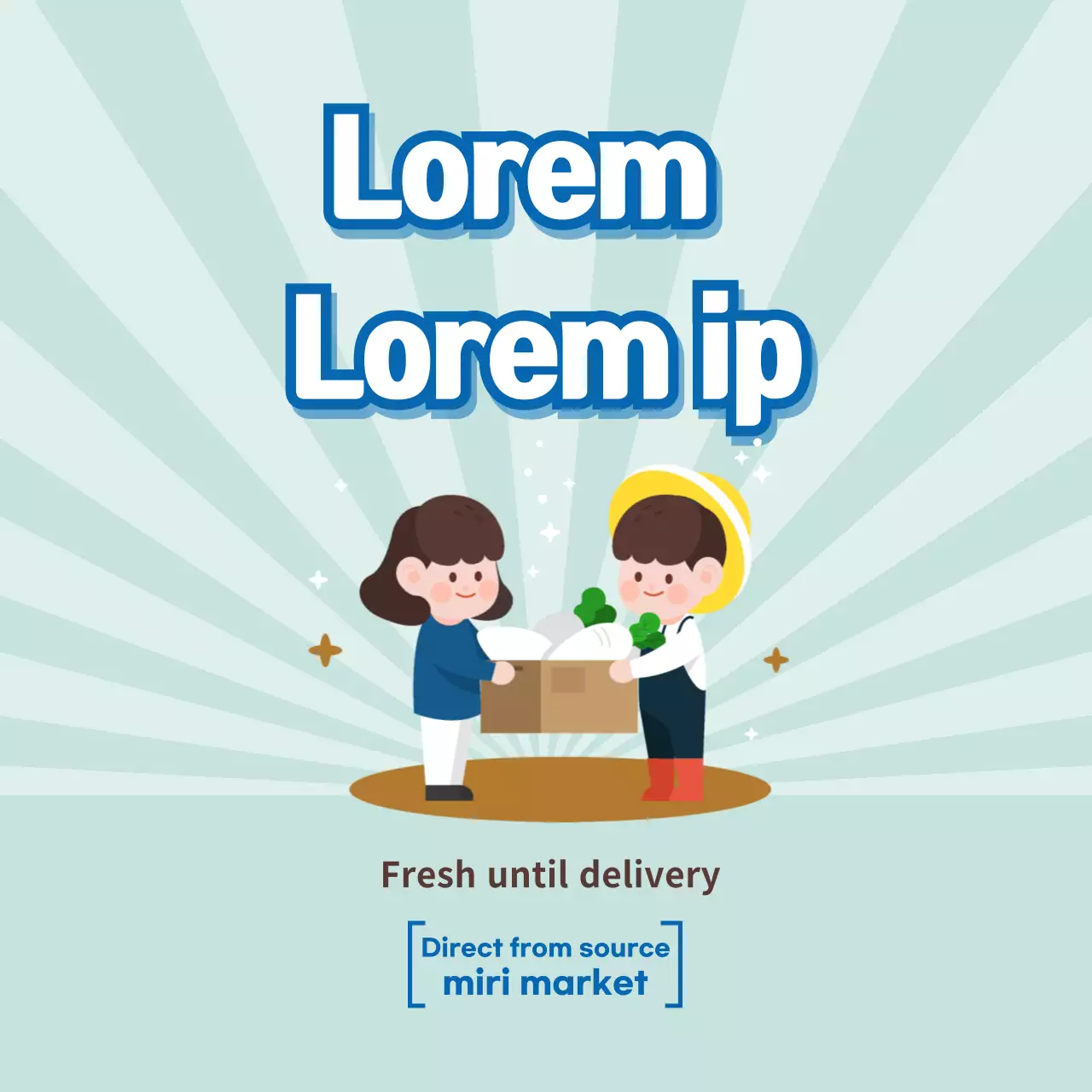 Stiker ilustrasi dari lahan pertanian ke meja makan