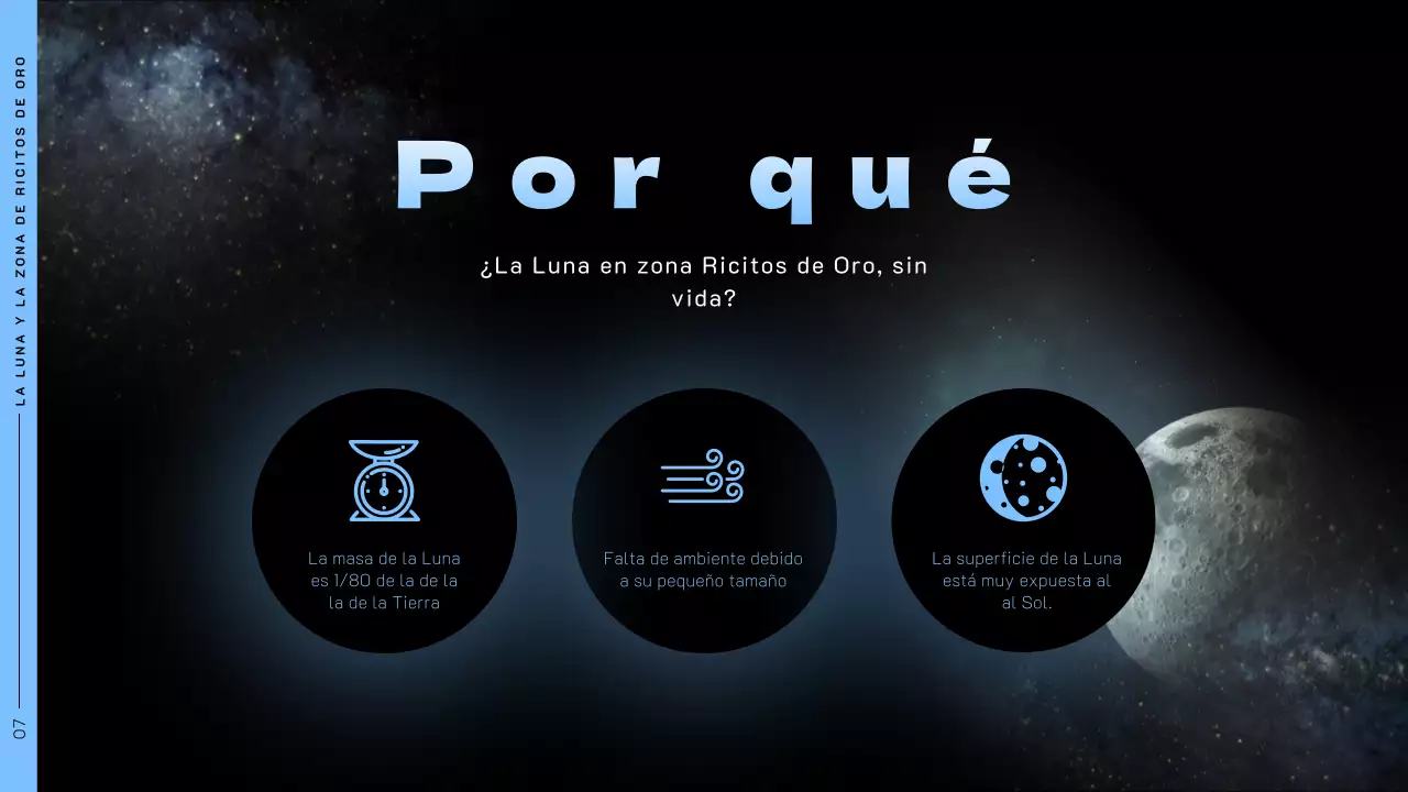 Tema espacial con fotos del espacio sobre fondo negro