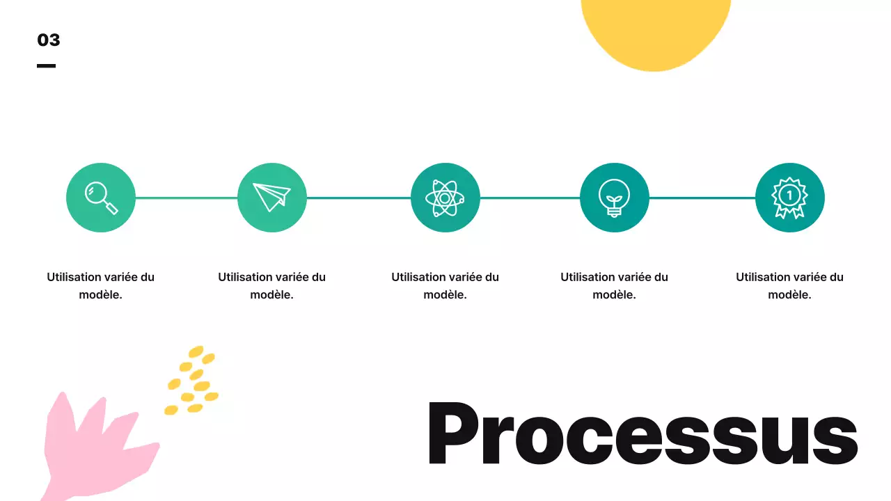 Une jolie illustration abstraite aux couleurs vives pour présenter le plan d'entreprise et le programme d'études de votre école.