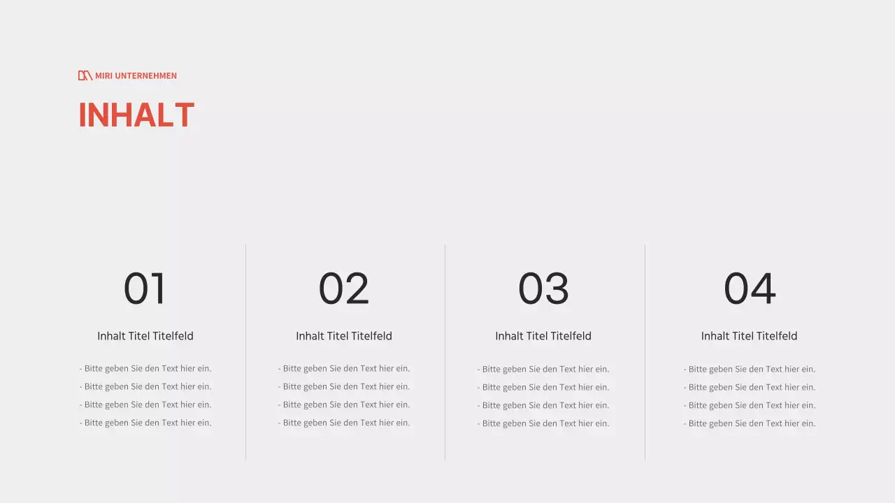 Ein modernes Geschäftsprojekt in Rot und Schwarz