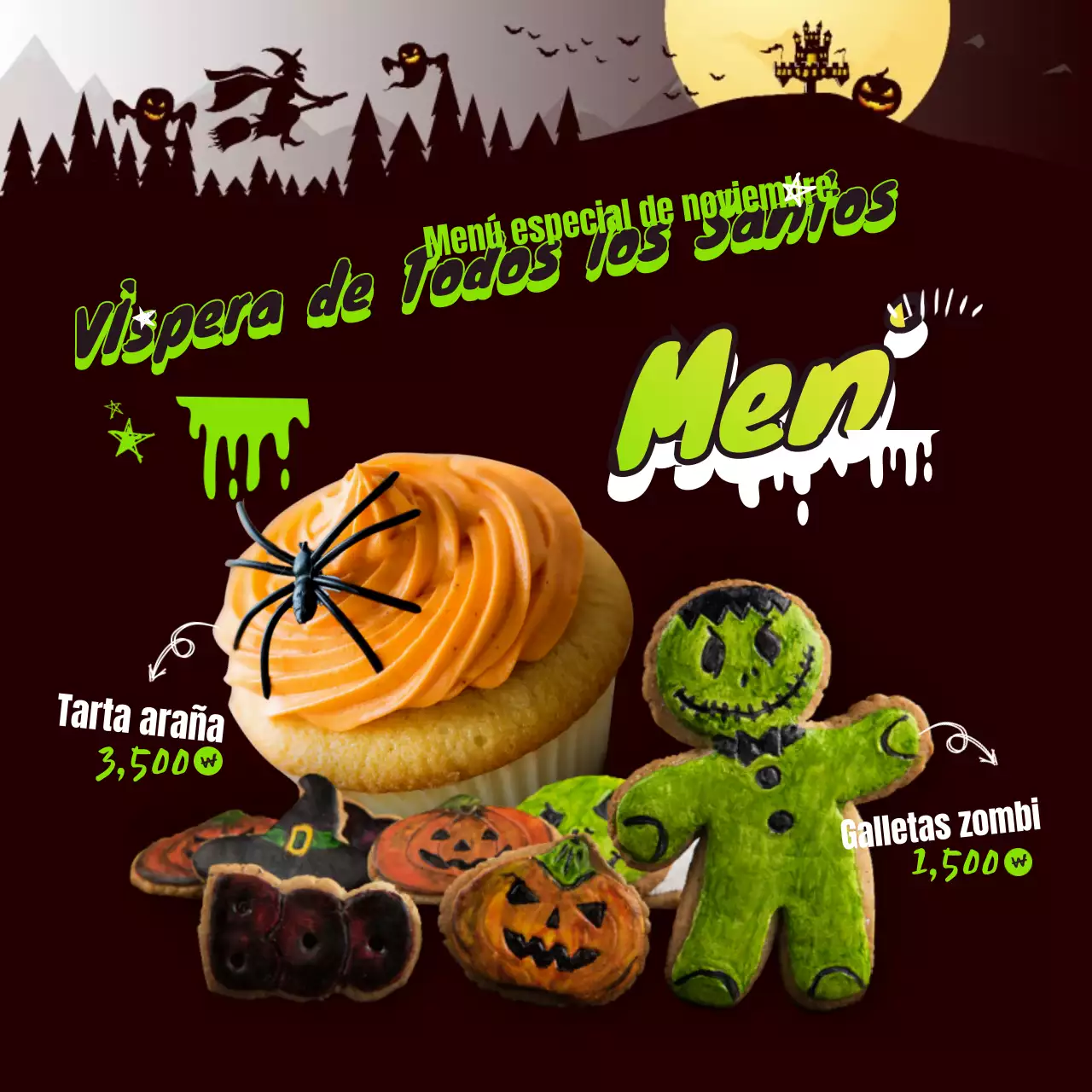 Menú de Halloween