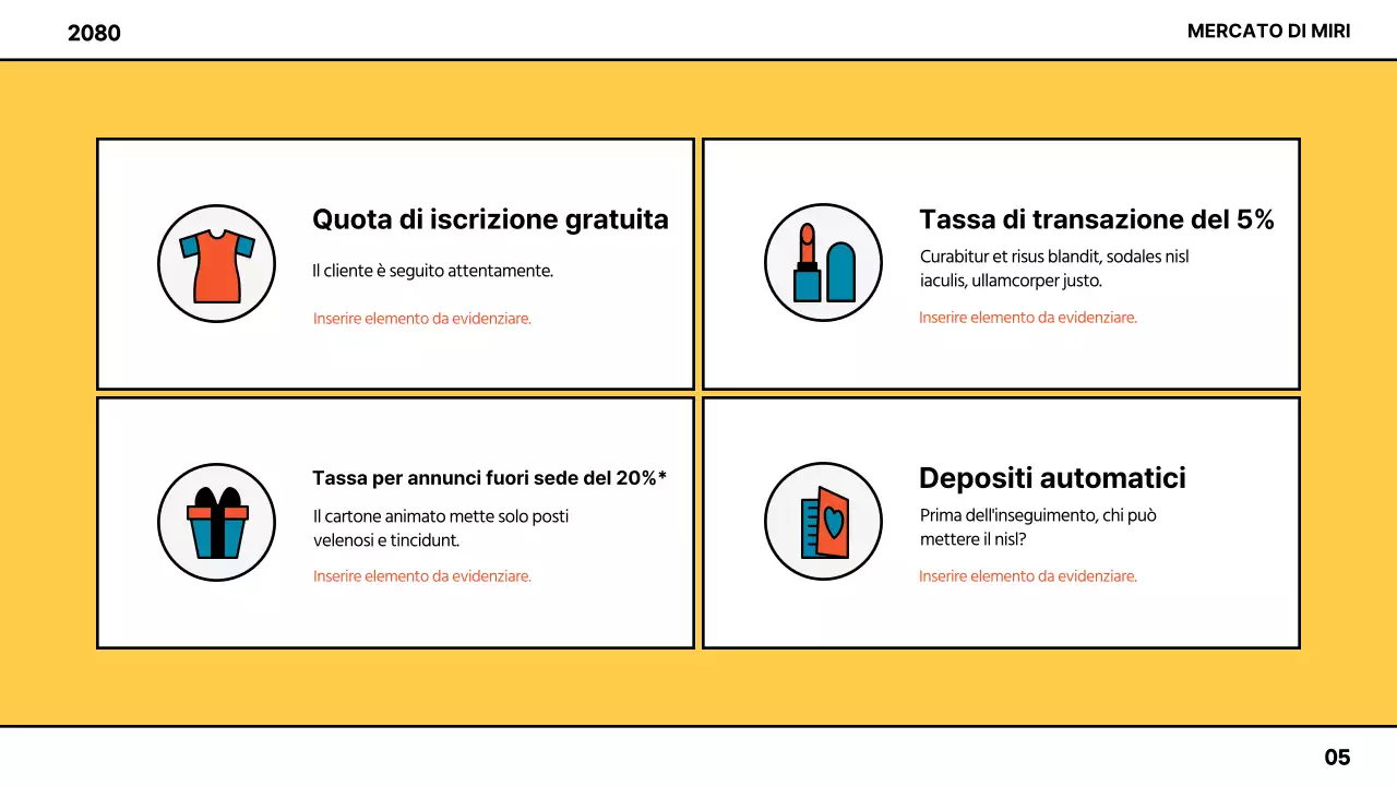Guida alla creazione di un mercato colorato