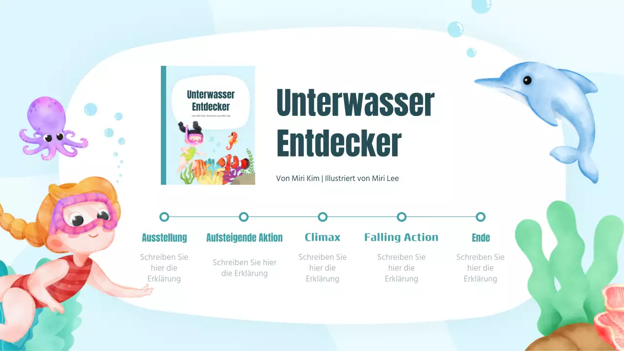 Eine farbenfrohe und niedlich illustrierte Meeresgeschichte für die Lesestunde