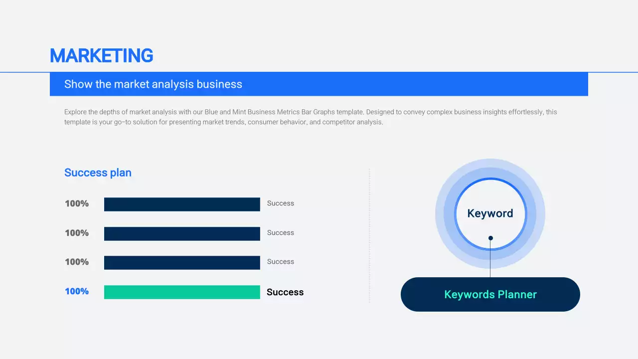 Blue Modern Marketing Planner Infographic