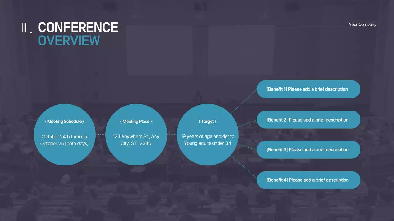 Presentasi Panduan Konferensi Blue Modern