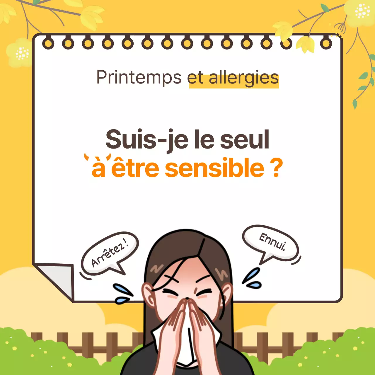 CardNews design en jaune