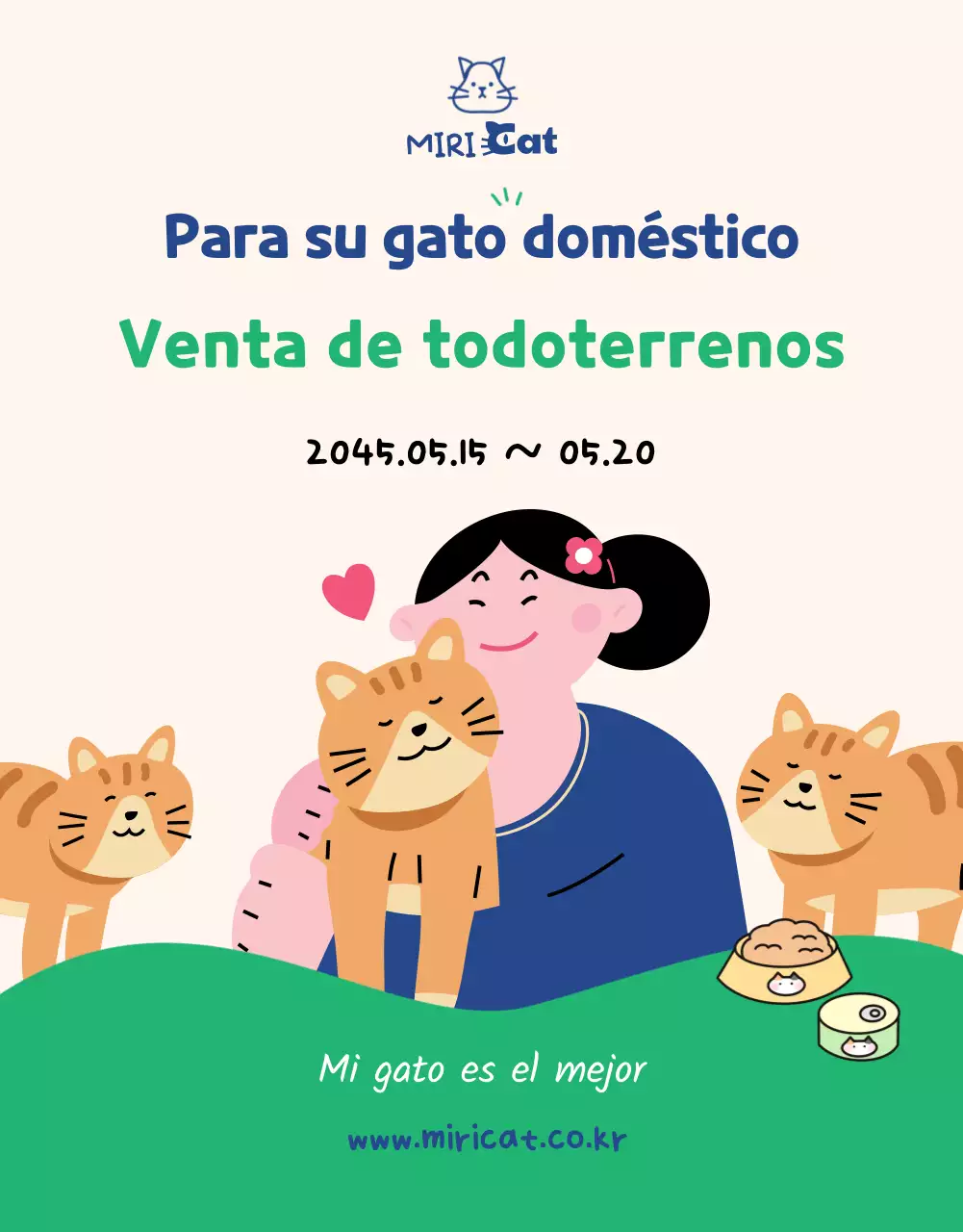Un todo en uno en artículos para gatos de color verde y azul marino