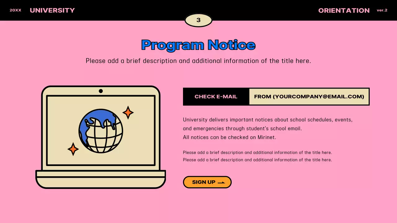Blue Modern University Guide Presentation
