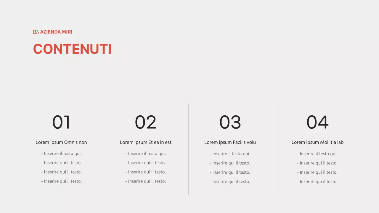 Un progetto commerciale moderno in rosso e nero