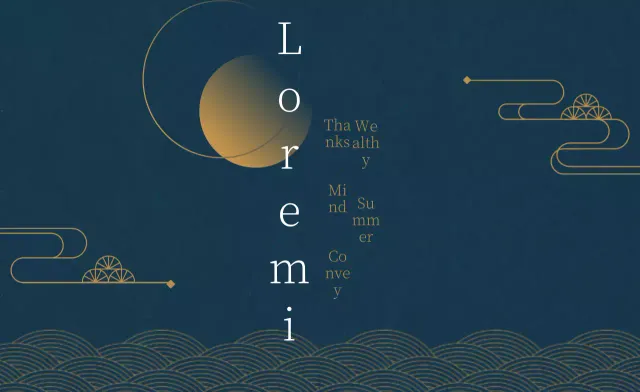 Navy Abstract Design Layout Banner