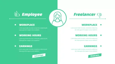 Green Modern Job Comparison Guide Infographic