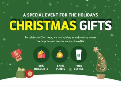 Green Festive Christmas Promotion Poster