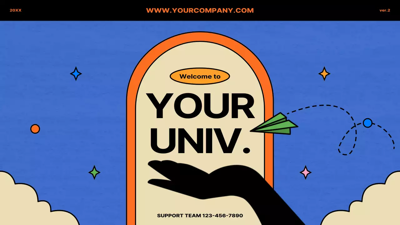 Blue Modern University Guide Presentation