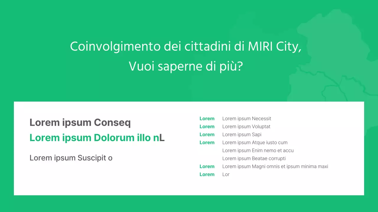 Promuovere eventi comunali semplici e verdi