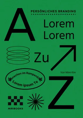 Grünes, geometrisches grafisches Branding