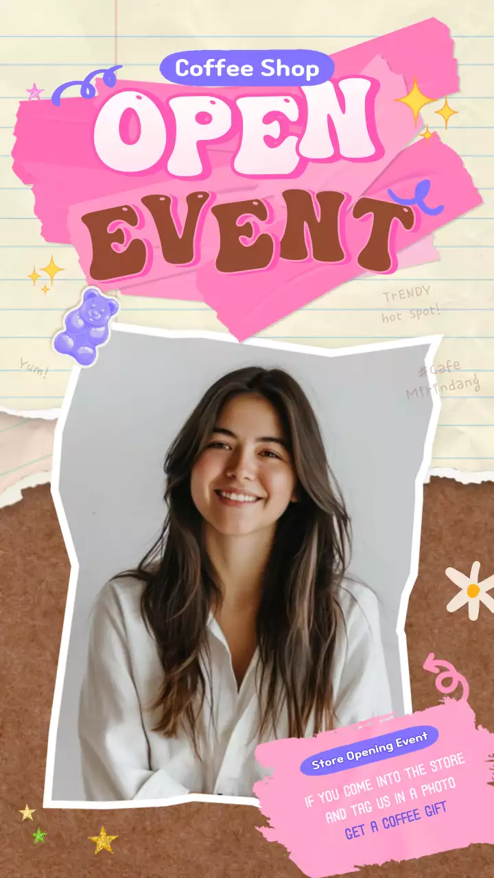 Pink Trendy Coffee Promotion Instagram Post