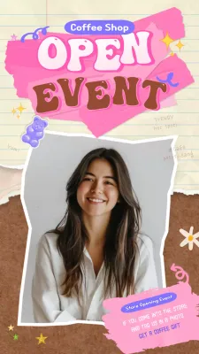 Pink Trendy Coffee Promotion Instagram Post