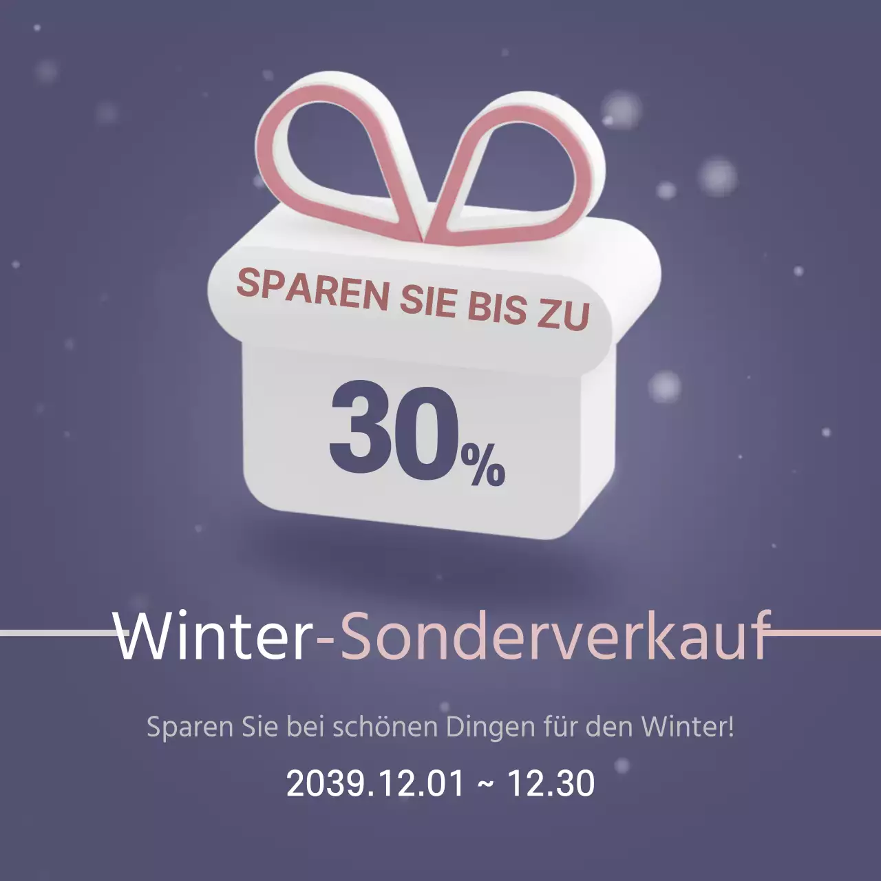 Winter-Sonderverkauf