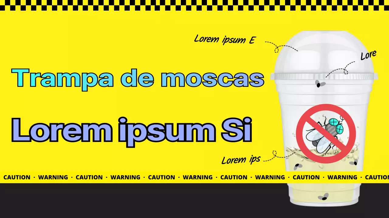 Trampa negra y amarilla para la mosca de la fruta ¿Cuántas ha cazado?