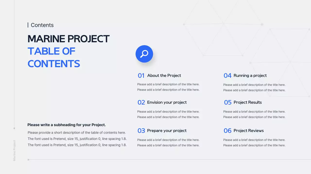 Presentasi Laut Modern Biru