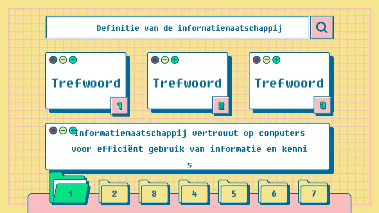 Prestatie-evaluatie presentatie van het concept van de gele en roze internetbrowser