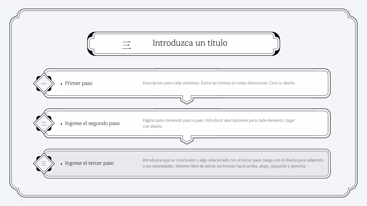 Kit de presentación sencillo de estilo oriental
