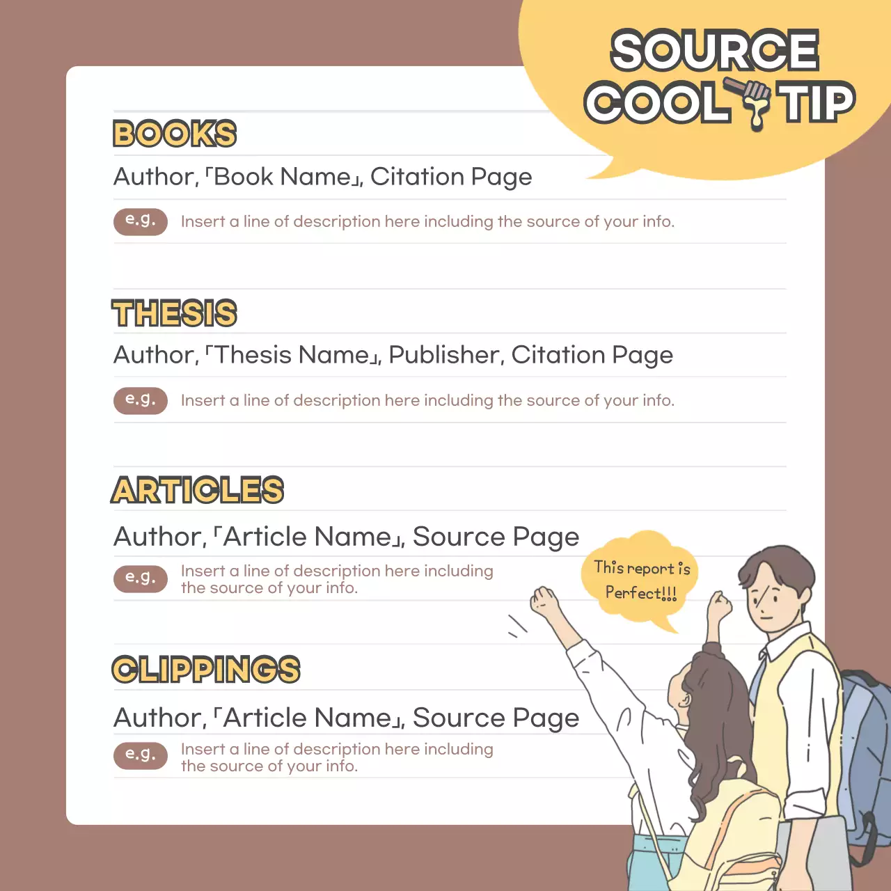 Beige Minimal Source Guide Social Media Post