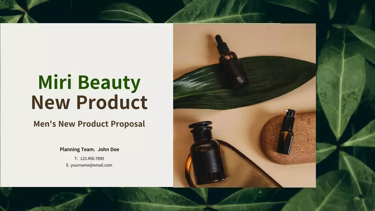 Green Modern Beauty Promotion Presentation