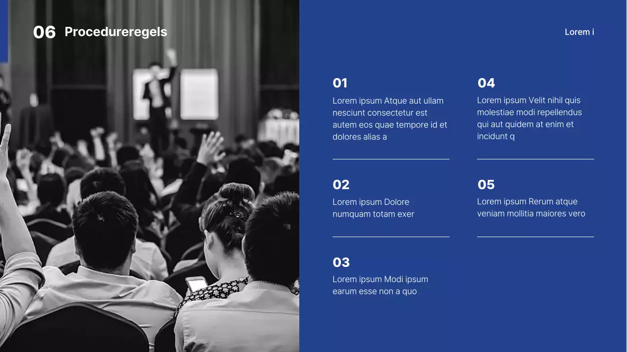 Eenvoudige wit-blauwe universiteitspresentatie voor nacompetitie