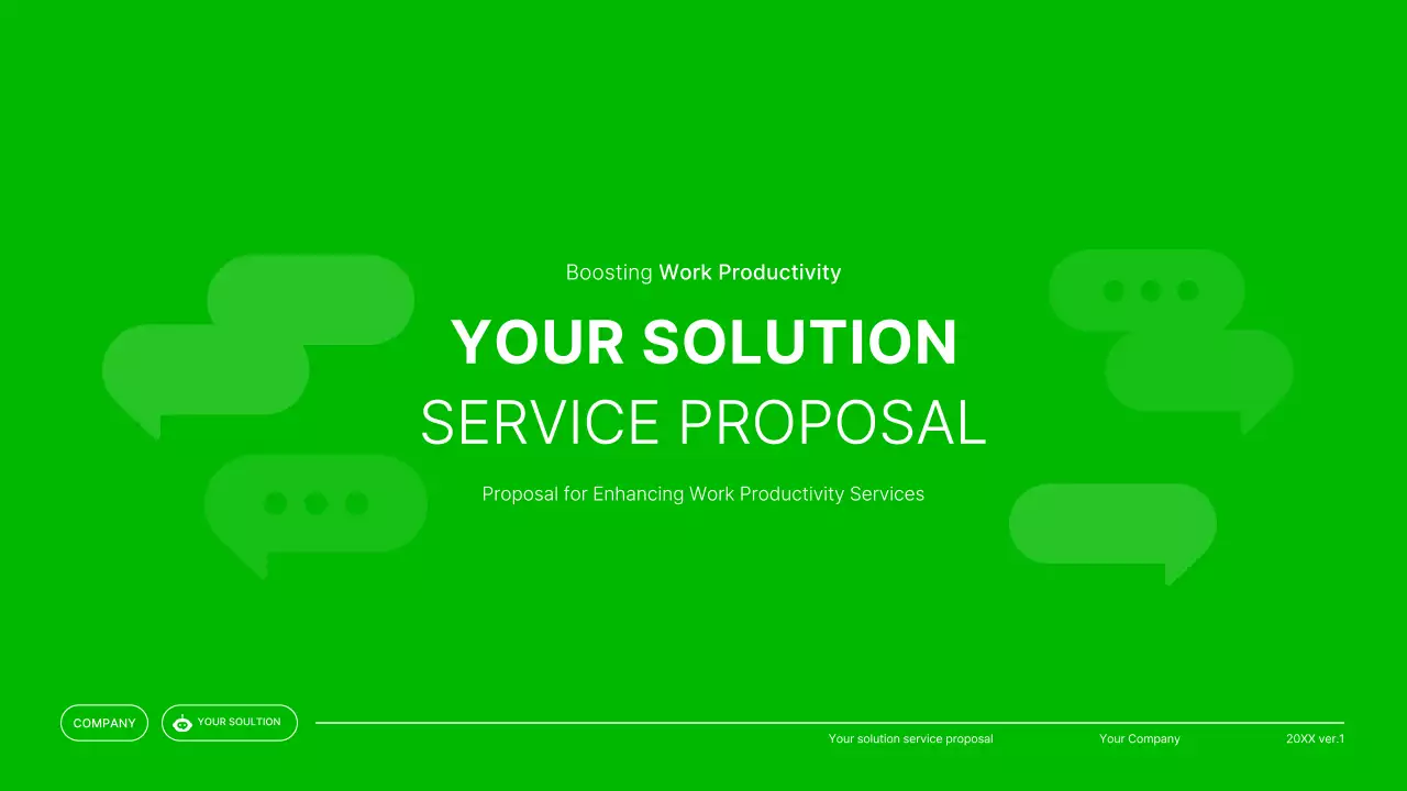 Apresentação da proposta de serviço Blue Modern