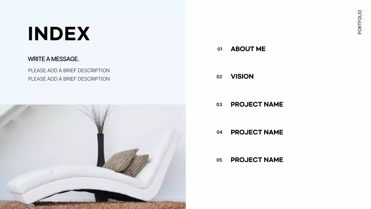 White Modern Interior Portfolio Presentation