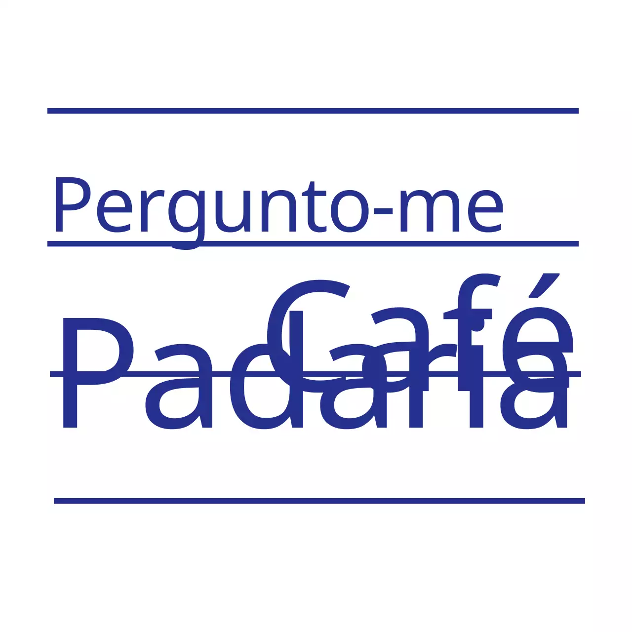 Azul marinho emocional e simples layout de linha estilo padaria café