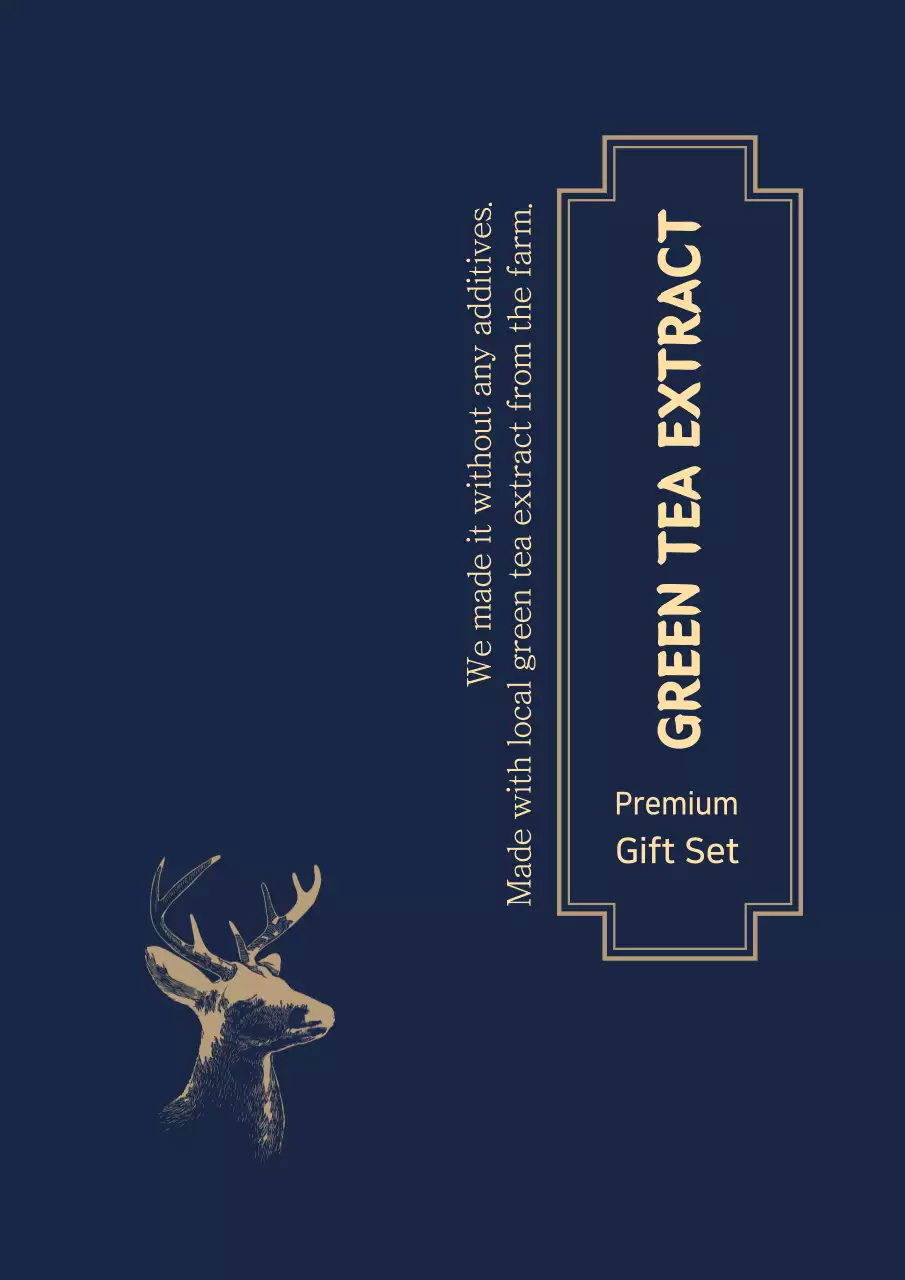 Navy Elegant Gift Set Promotion Poster