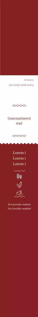 Rode eenvoudige icoon lunchbox