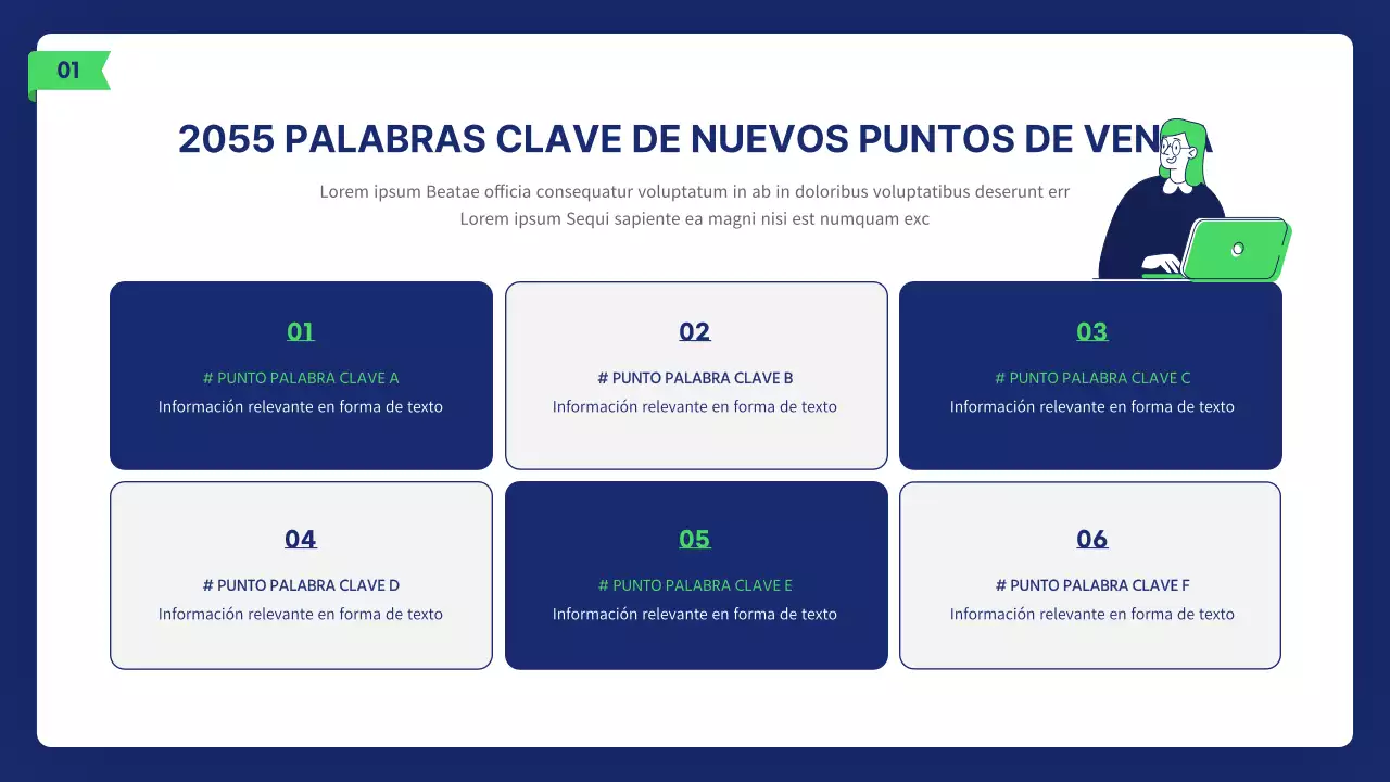 Informe de ilustración empresarial limpio en azul marino