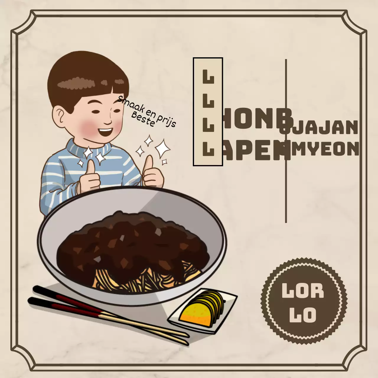 Evenementbanner in vierkant kader met retro-geïnspireerde Black Friday cartoonillustratie