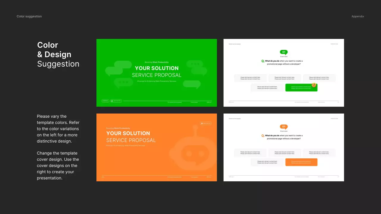 Apresentação da proposta de serviço Blue Modern