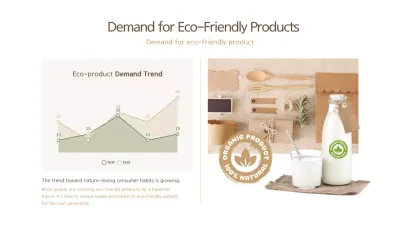 Beige Organic Eco Products Report Infographic