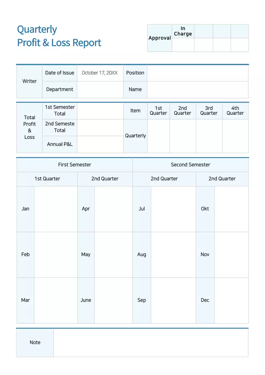 Blue Modern Finance Report