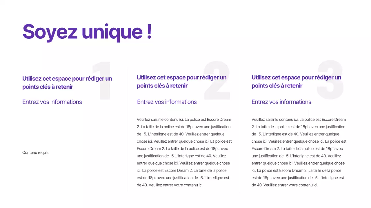 Présentations pour les élections