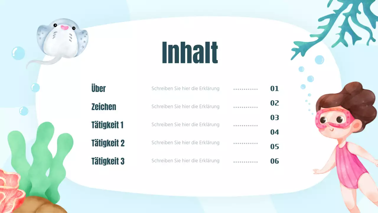 Eine farbenfrohe und niedlich illustrierte Meeresgeschichte für die Lesestunde