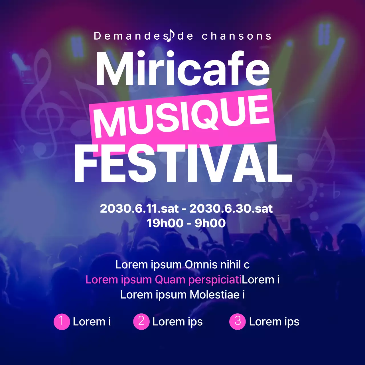 À propos de l'extravagance bleue et rose des festivals de musique