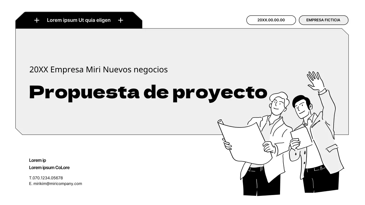 Una propuesta sencilla y escalable con ilustraciones en blanco y negro