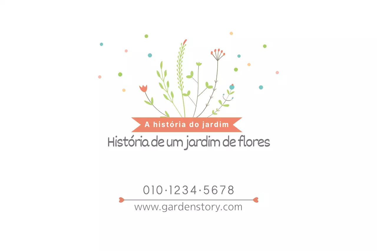 História de um jardim de flores
