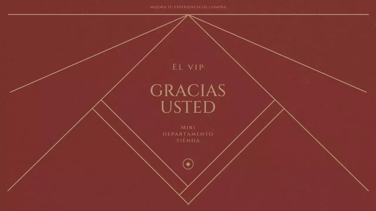 Un lujoso club VIP de grandes almacenes en rojo y azul marino